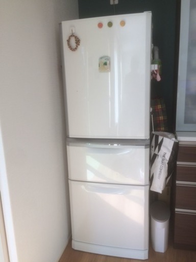 三菱3ドア冷蔵庫 2016年製 ホワイト MR-C34Z