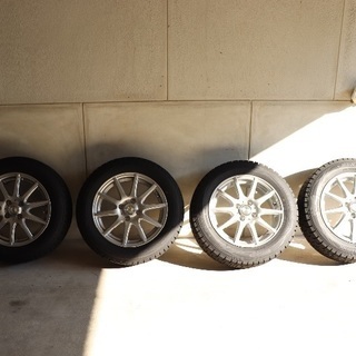 スタッドレス＋アルミセット アクア等PCD100.4穴車