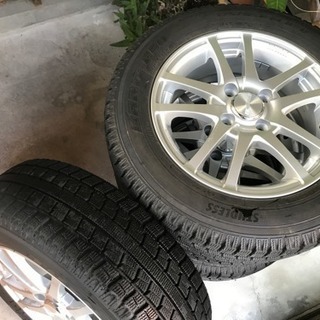 走行距離極短☆スタッドレスタイヤホイール付 4本セット☆TOYO 高品質 