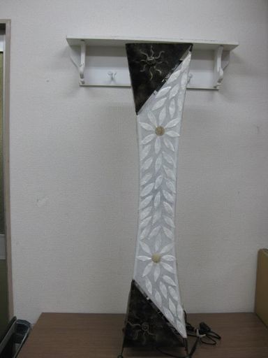 フロアスタンド インテリアスタンドライト 貝殻 アジアン雑貨 99cm 定価約8万円
