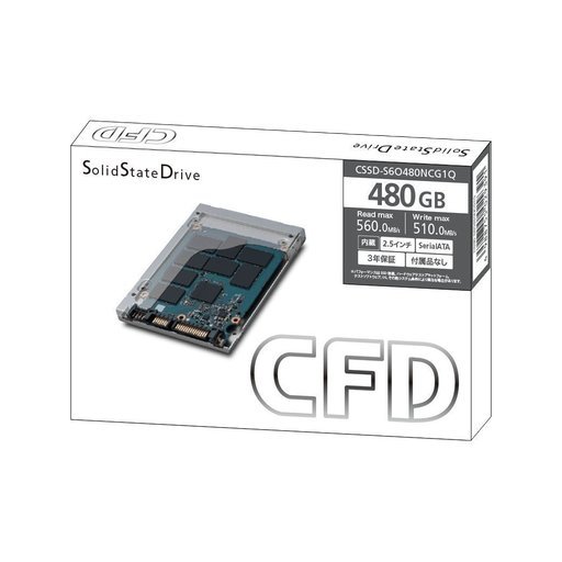 【取引終了】[保証付]480GB SSD 2.5inch リード560MB/s ライト510MB/s