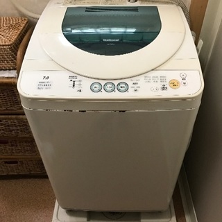 ナショナル 2005年製 7㎏ 洗濯機 残り湯電動ホース付き！
