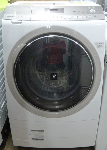 【12月スーパーSALE 15%OFF】 【ハンズクラフト博多店】値下げしました！Sharp シャープ ドラム式洗濯機 ES-A200-WR 2015年製 美品 洗濯機