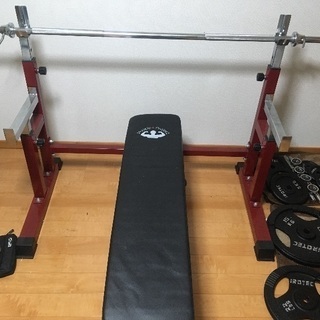 バーベルとベンチ台 ラック