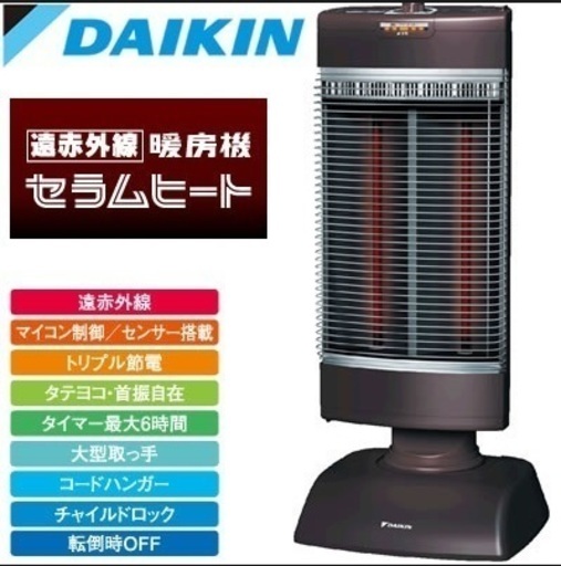 遠赤外線暖房　電気　ヒータ  新品　未使用　箱入り