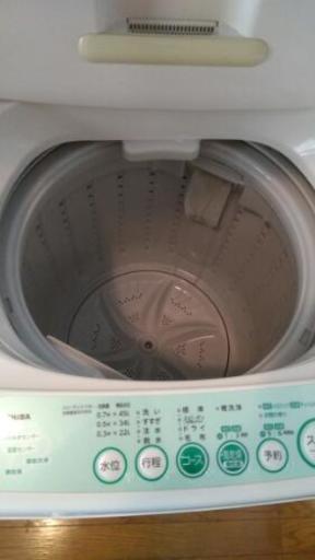 [12/22以降引渡] 動作確認済　洗濯機　東芝