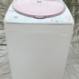 美品　洗濯乾燥機 シャープ SHARP プラズマクラスター 8kg洗 ES-TX820-P 2013年