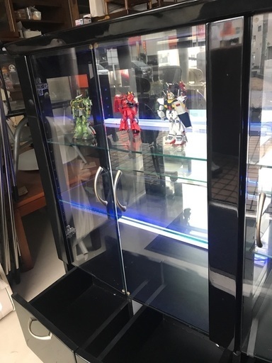 ＬＥＤガラス飾り棚　コレクションケース中古　リサイクルショップ宮崎屋18.4.9