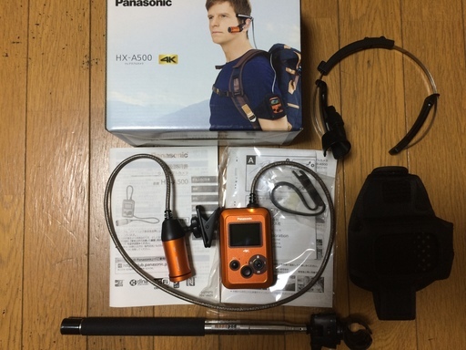 Panasonic　4Kウェアラブルカメラ　HX-A500　防水　中古美品！　5回使用