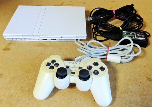 ソニー SONY SCPH-77000 Play Station2 薄型 プレイステーション2本体一式◆すぐに始められる