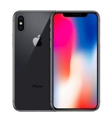 SIMフリー】iPhone X 256GB スペースグレー 1/2 新品未開封 ≪都内23区