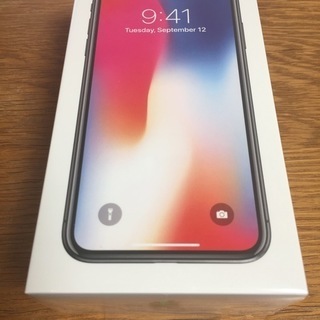 【SIMフリー】iPhone X 256GB スペースグレー 1/2 新品未開封 ≪都内23区内に即日お届け可能≫ [法人名義の領収書発行可能]