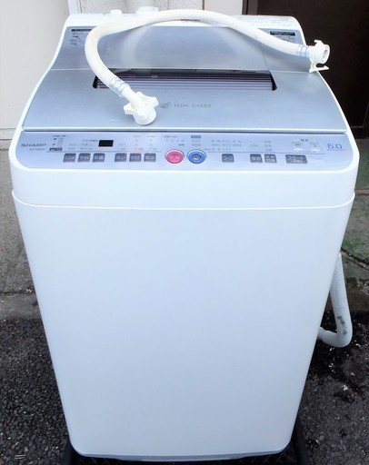 ☆\tシャープ SHARP ES-TG60H 6.0kg 電気洗濯乾燥機◆洗濯～乾燥まで