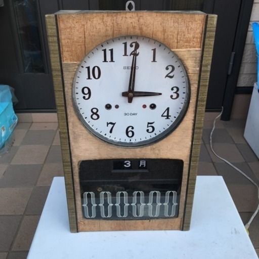 昭和レトロ SEIKO 30DAY 掛時計 ゼンマイ式 柱時計 振り子時計 (おはる 