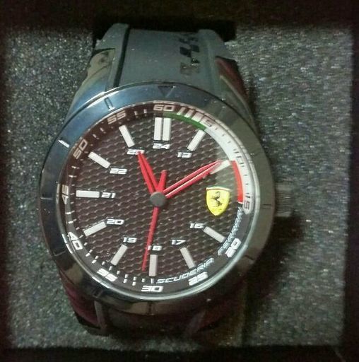 メンズ アナログ腕時計 フェラーリ モデル0830301 ブラック [おまけつき]