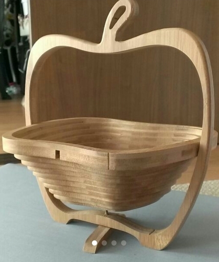 ★【美品】可愛い!!リンゴ型鍋式\u0026バスケット★二段活用♪