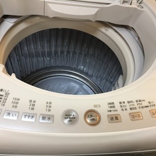 A1385シャープ2010年製7.0kg洗濯機ES−T704