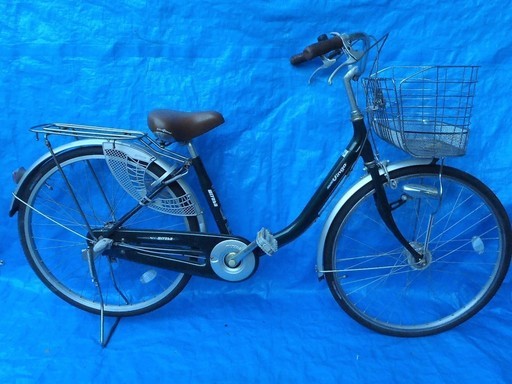 ミヤタのLEDオートライト付ママチャリ　中古自転車　129