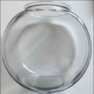 レトロなガラス製: 太鼓型 金魚鉢