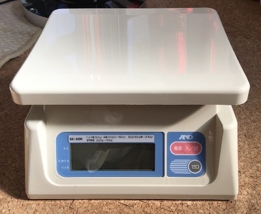 電子計り A\u0026D  検定 特定計量器 【ひょう量30kg】 SK-30K