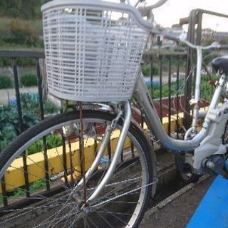 Panasonic電動自転車シルバー