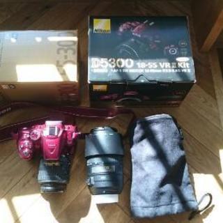 D5300 Wズームキット レッド 一眼レフカメラ