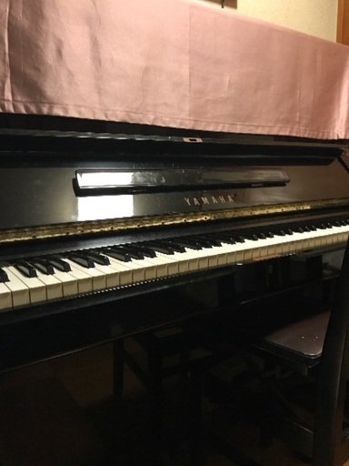 ヤマハ ピアノ 黒 アップライト UX 1977年代製造