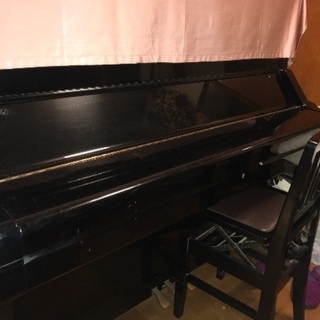 ヤマハ ピアノ 黒 アップライト UX 1977年代製造