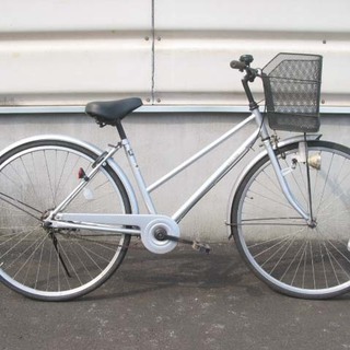 香取市 中古 27インチ 自転車 銀色 トンボtype
