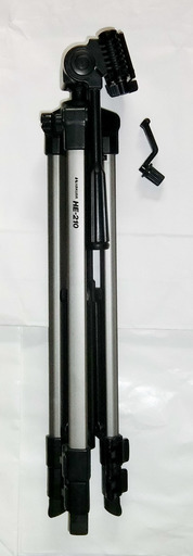 三脚 カメラ撮影用 HAKUBA HE-210 高さ（約）最高146ｃｍ、エレベーター最低118ｃｍ、最低51ｃｍ。たたむと54ｃｍ