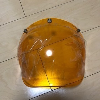 ヘルメット シールド クリアオレンジ