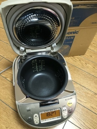 超美品 パナソニック 大火力銅釜ダイヤモンドコート IH 5.5合炊飯器 ジャー 1.0L