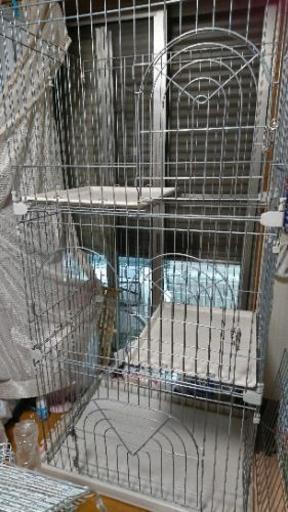 «売れました»アイリスオーヤマ 猫 ３段ゲージ