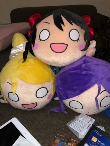 Love Live! Third GradeラブライブメガジャンボNesoberi stuffed 3つセットNozomi Tojo Yazawa Nico Ayase Eri