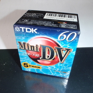 【未使用品】miniDVテープ　TDK5巻パック