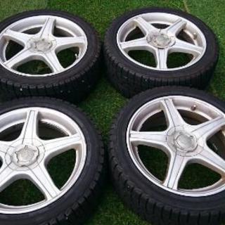 中古品  215/45/17 スタットレスiG30 社外ホイル４本セット