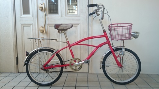 整備・点検済み 防犯登録付き ★ビーチクルーザー風20インチ自転車★