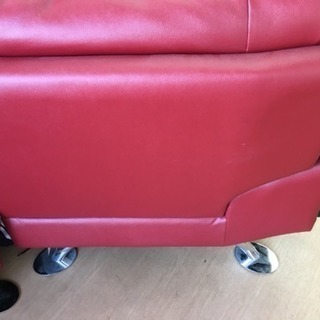 ニトリ 本格 L字ソファー  ロゾ 赤    中