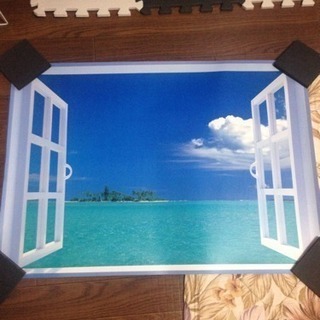 お風呂の窓ポスター ①タヒチの海