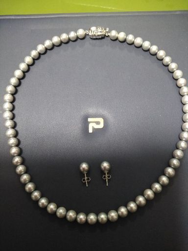 ブルーパールネックレス\u0026ピアス