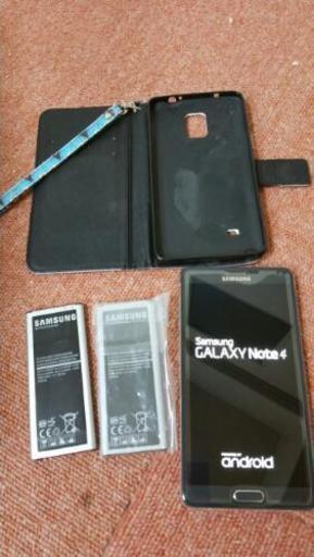 ｷﾞｬﾗｸｼｰ ﾉｰﾄ 4 galaxy note 4 sim ﾌﾘｰ スマホ 中古 ｵﾏｹ付き