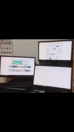 Windows10マルチモニターパソコン中古