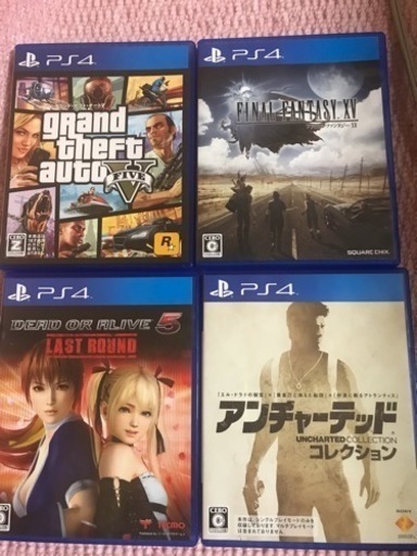 ps4のソフト 4本まとめて(値下げしました