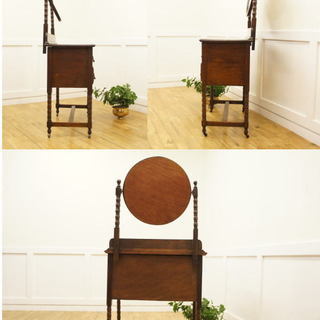 イギリスアンティーク■英国製/ドレッシングチェスト/ミラー/オーク材■6PRK1■