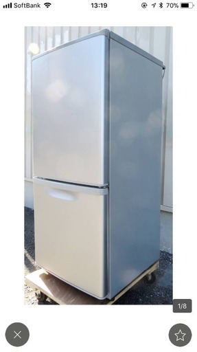 Panasonic《ノンフロア2ドア冷凍冷蔵庫》NR-B142W-S　138L　09年