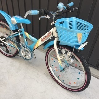 Xmasセール！30％oOFF◆ブリヂストン バーミーガール22インチ 6段変速◆水色