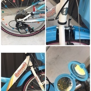 Xmasセール！30％oOFF◆ブリヂストン バーミーガール22インチ 6段変速◆水色