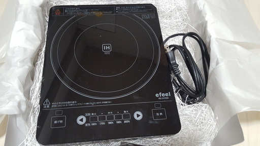 【取引終了】アイリスオーヤマ IHクッキングヒーター 1000W ブラック 【EIH-10】
