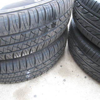 ★軽自動車用 ダイハツ純正タイヤ付き13インチアルミホイール 155/65R13バリ山（8～9部山程）