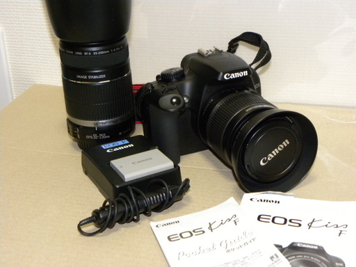 終了いたしました。　Canon　EOSキッスＦデジタル一眼です。